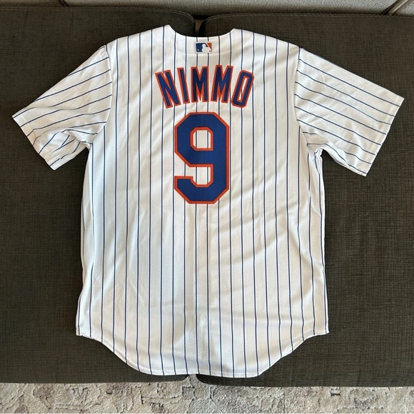 Nike Other - Nike New York Mets Brandon Nimmo #9 Pinstripe with Patch Jersey Men’s Sz: Medium